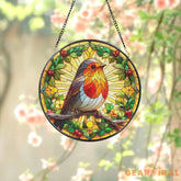 Robin Bird Suncatcher Bird Suncatcher Robin Bird Window Hangings Robin Decoration Bird Lover Gift Nature Lover Gift
